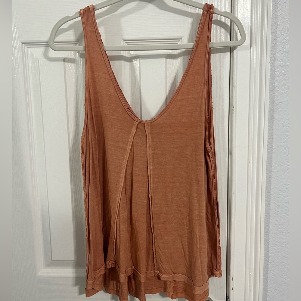 Free People "We The Free" orange flowy tank